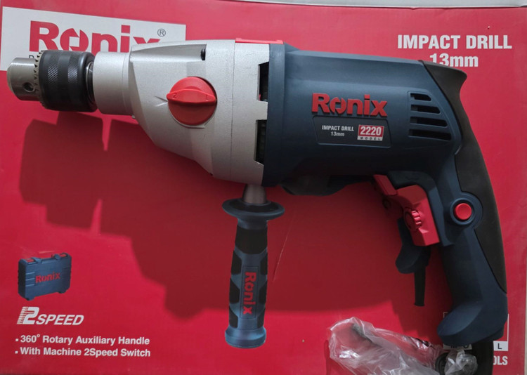 دریل ۱۳ میلیمتر چکشی Ronix 2220